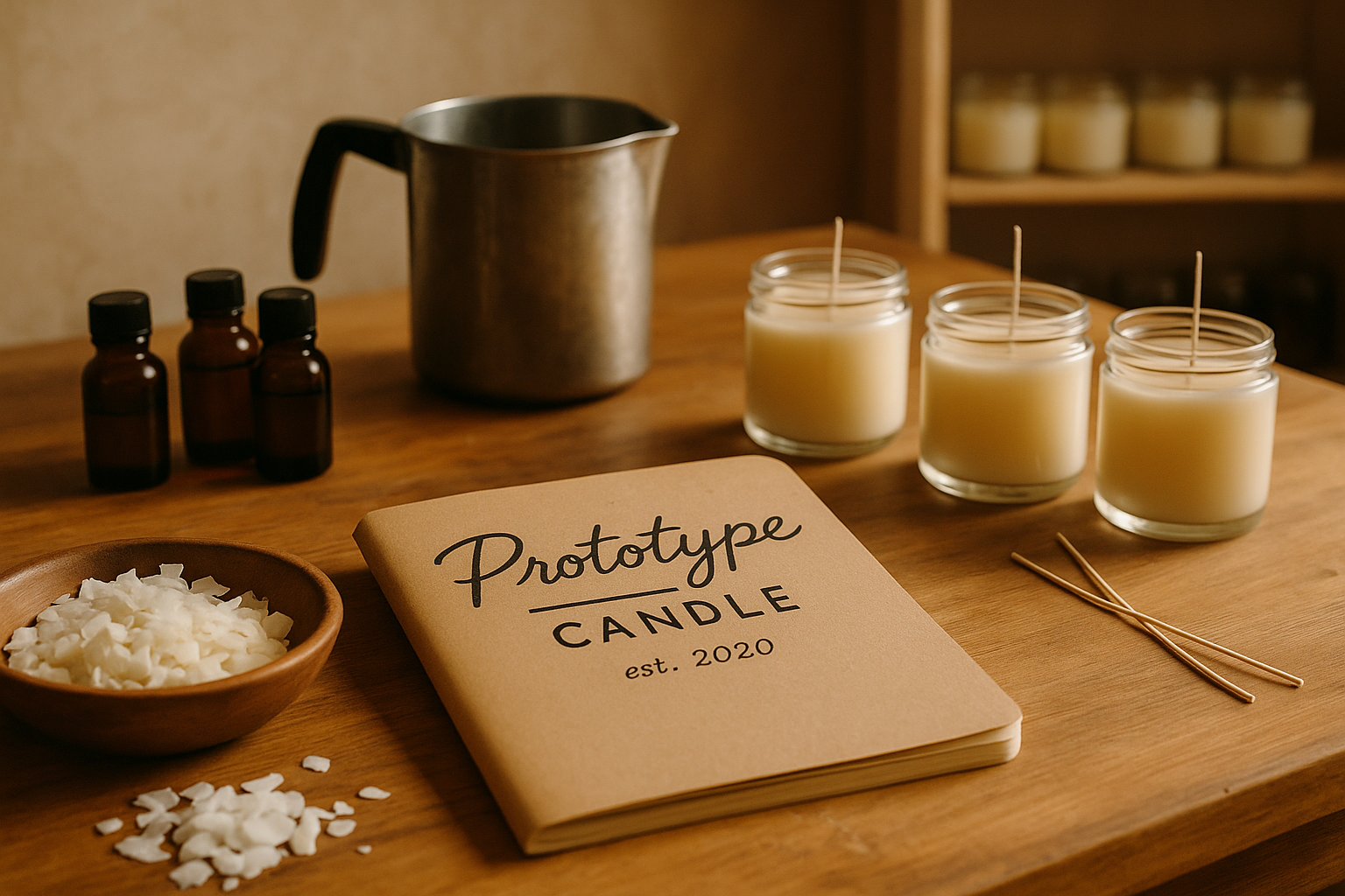 Процесс создания свечей Prototype Candle